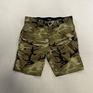 Brixton All Terrain Camo Shorts Men's Size 33 Green Performance Ripstop
